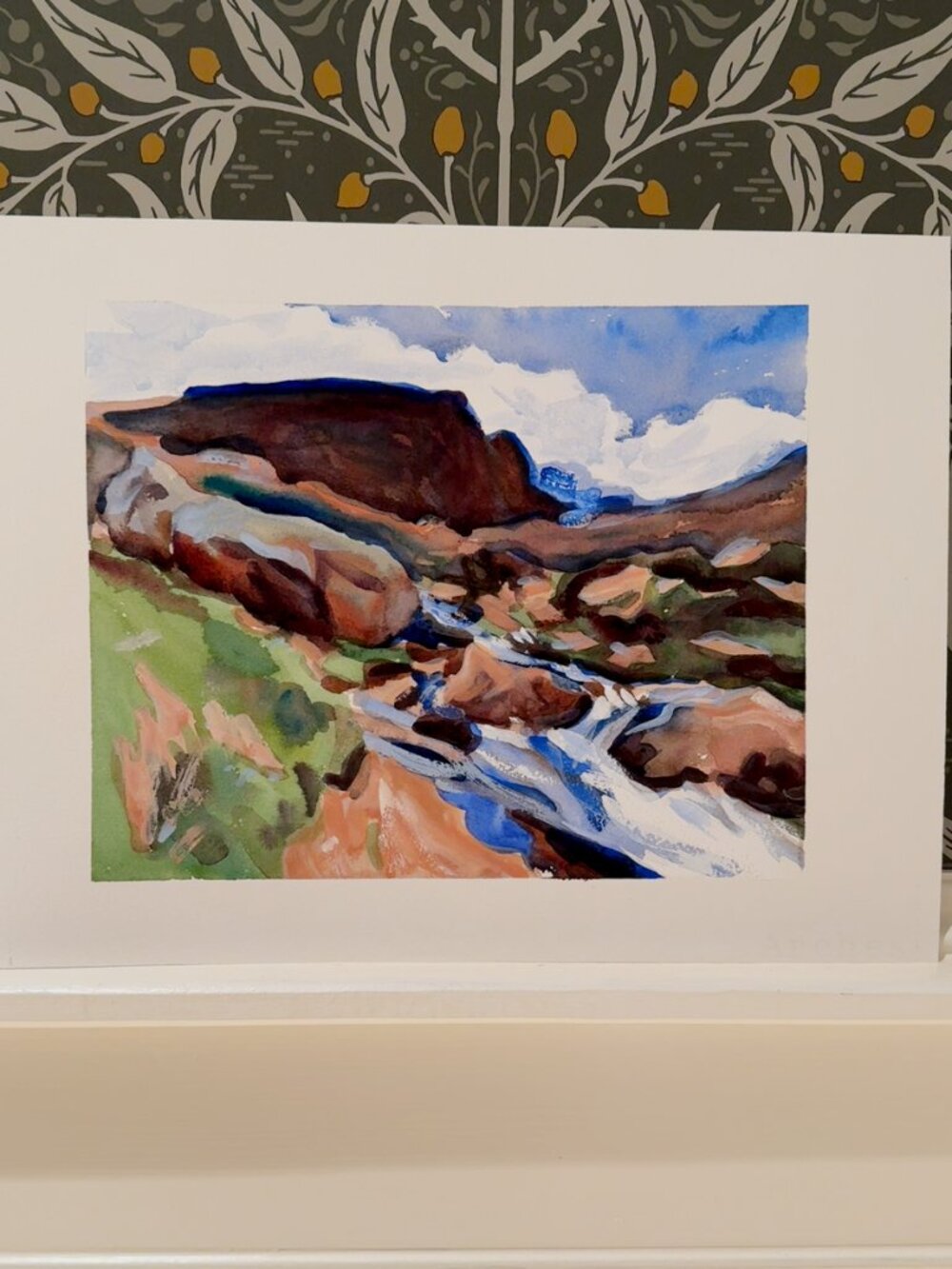 Alpine Waters: Original 8x10 Rocky Mountain Landscape Watercolor Painting